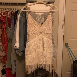 Missguided Fringe Cocktail Dress